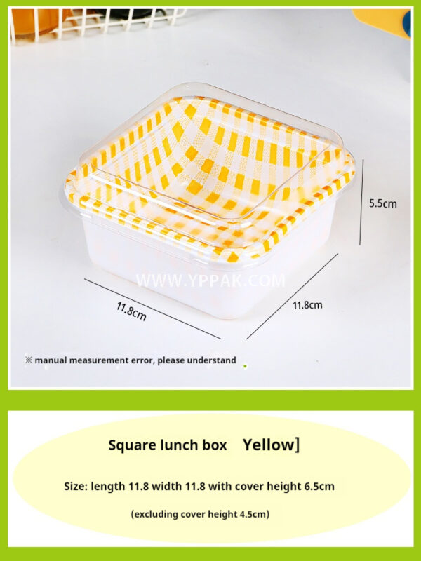 Snack and Sushi Food Box – Disposable Bento-Style Tray for Cakes, Meals, and Picnic Use
